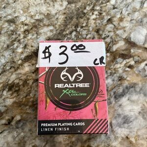 Realtree Xtra Colors Pink Playing Cards